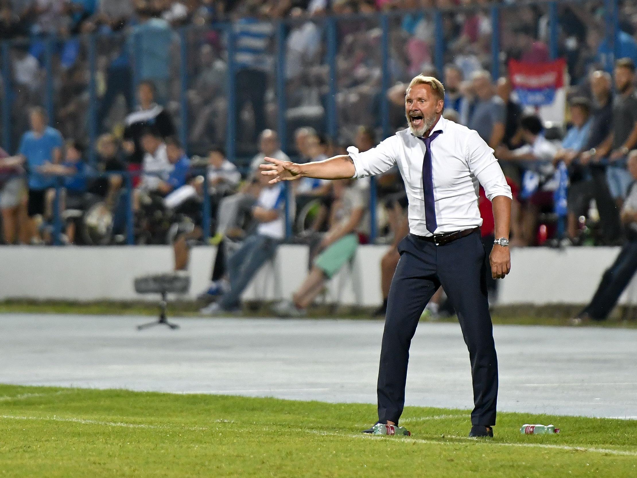 Austria-Trainer Thorsten Fink hat in Osijek Positives und Negatives gesehen.
