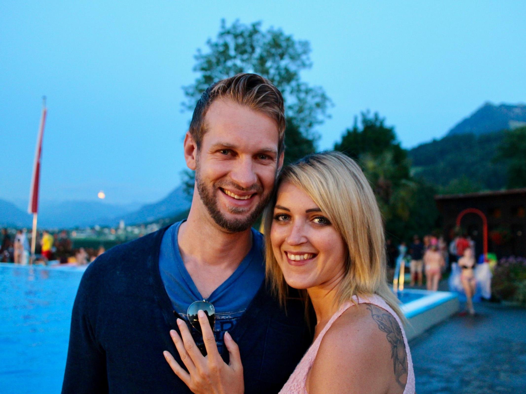 David und Natalie aus Altach genossen die tolle Stimmung in der Felsenau.