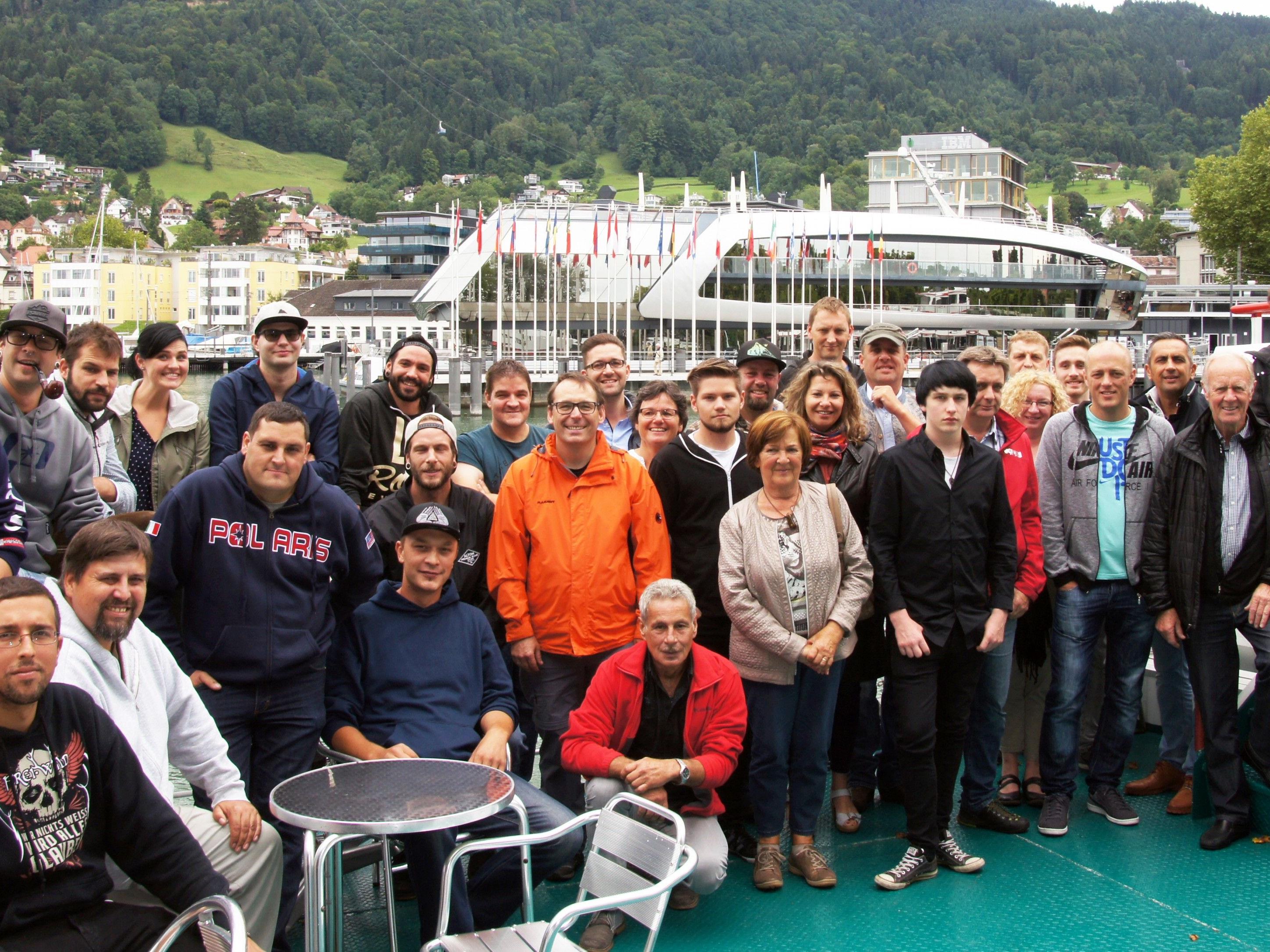 Das Firmenjubiläum wurde an Bord der MS Bregenz gefeiert.