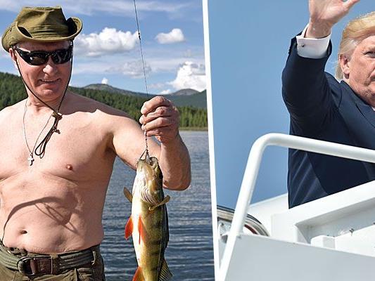 Putin und Trump im Urlaub - Dder eine drei Tage ohne Hemd, der andere siebzehn Tage am Golfplatz.