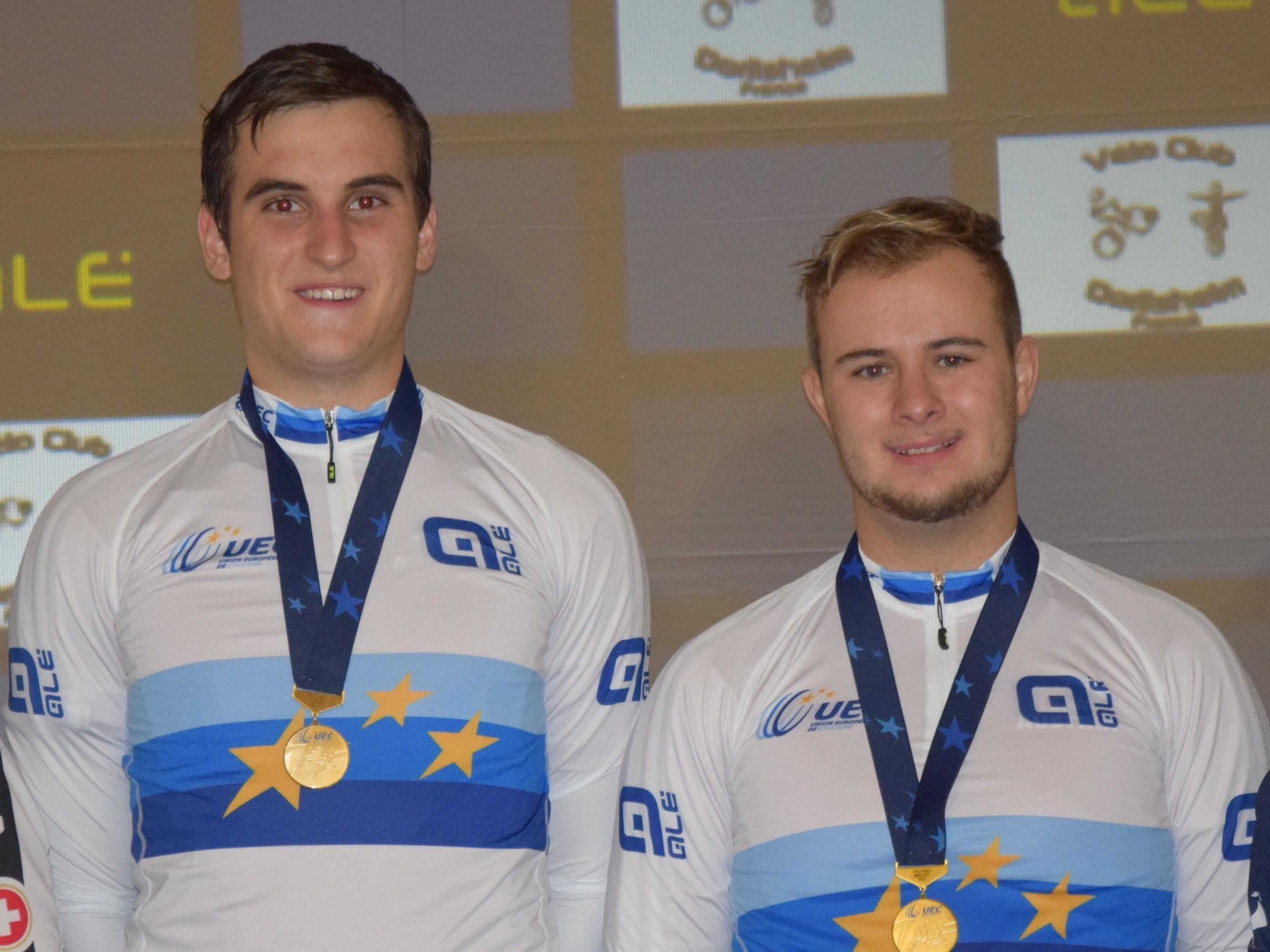 Kevin Bachmann und Stefan Feurstein holten sich wie im Vorjahr den Europameistertitel im Radball (U23).