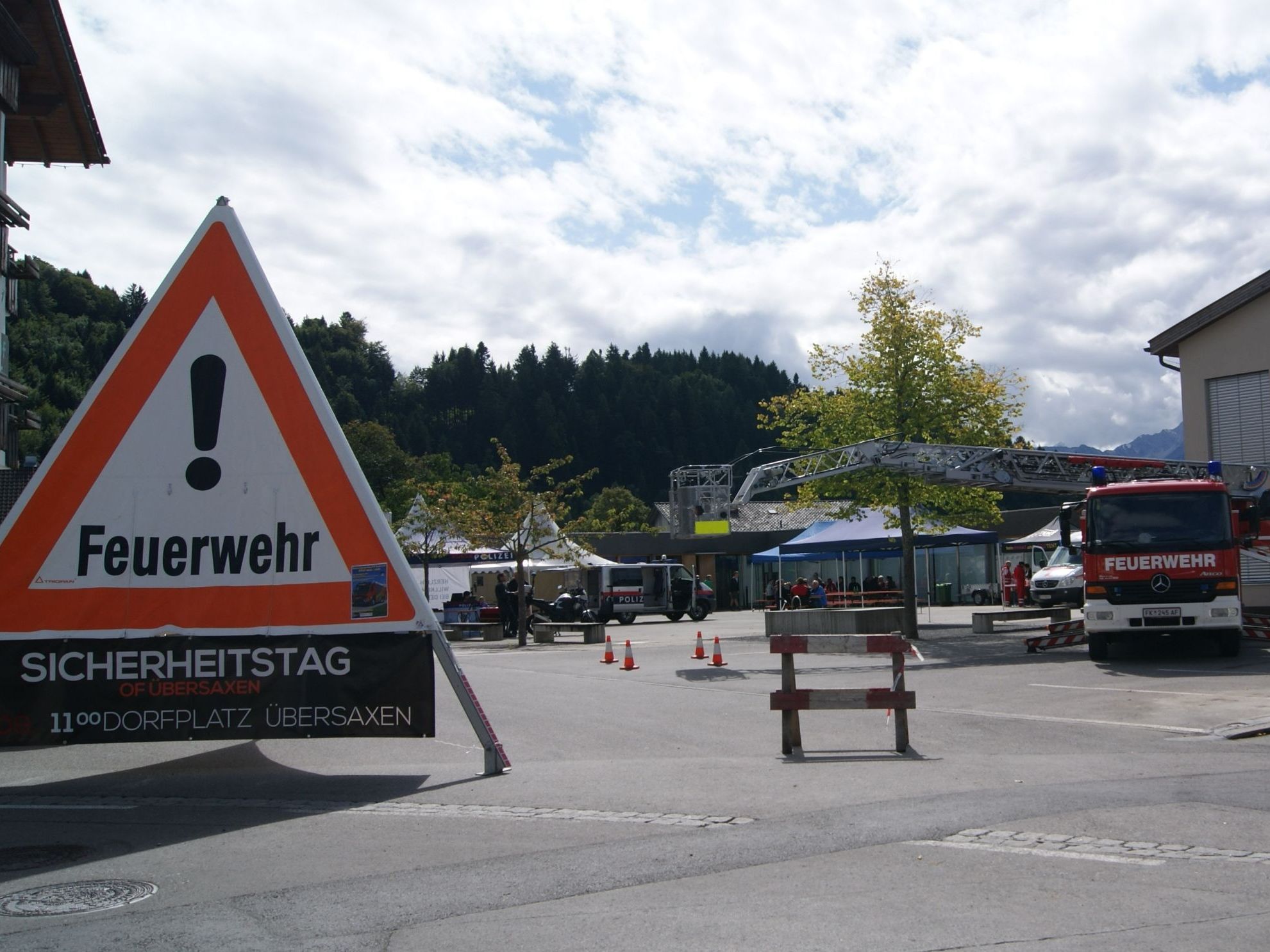 Die OF Übersaxen organisierte einen großen Sicherheitstag Die OF Übersaxen organisierte einen großen Sicherheitstag