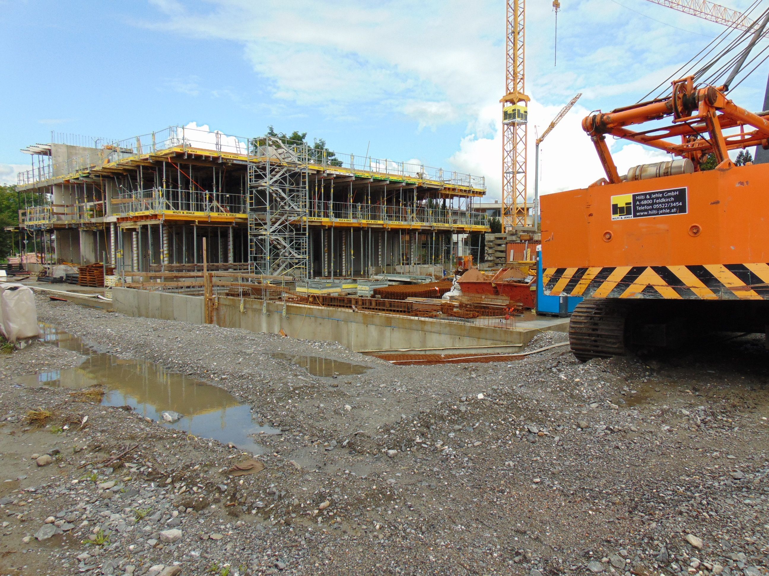 Das Gebäude des Betreuten Wohnen nimmt schon Formen an Das Gebäude des Betreuten Wohnen nimmt schon Formen an