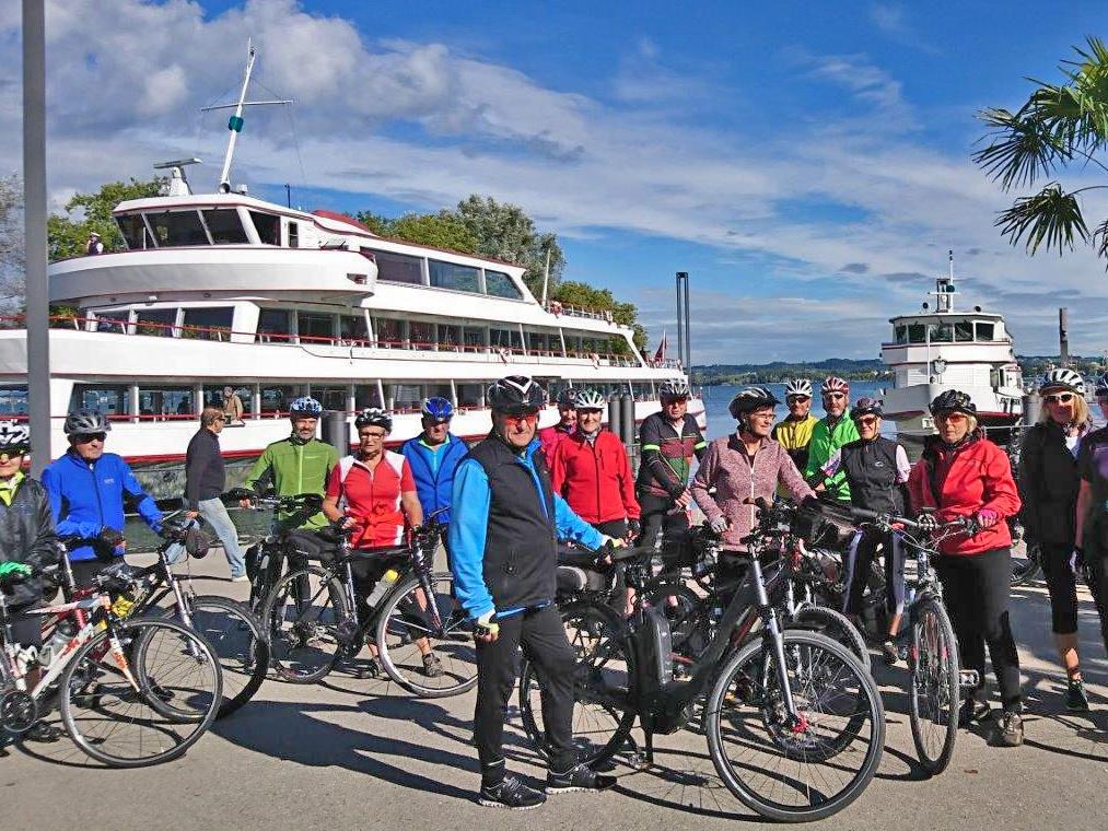 Rad-Team per pedales startet am Schiffshafen Bregenz zur Herbstauftakt-Tour ins Rheintal