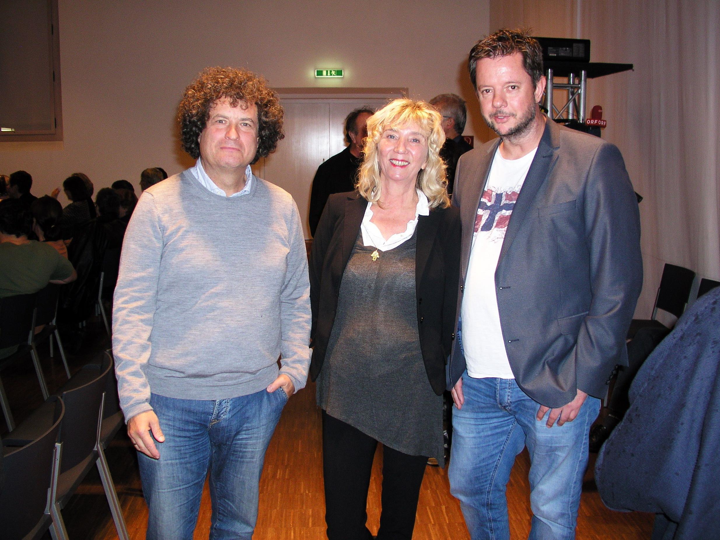 Dr. Hanno Loewy mit Ingrid Bertel und Nicolai Dörler