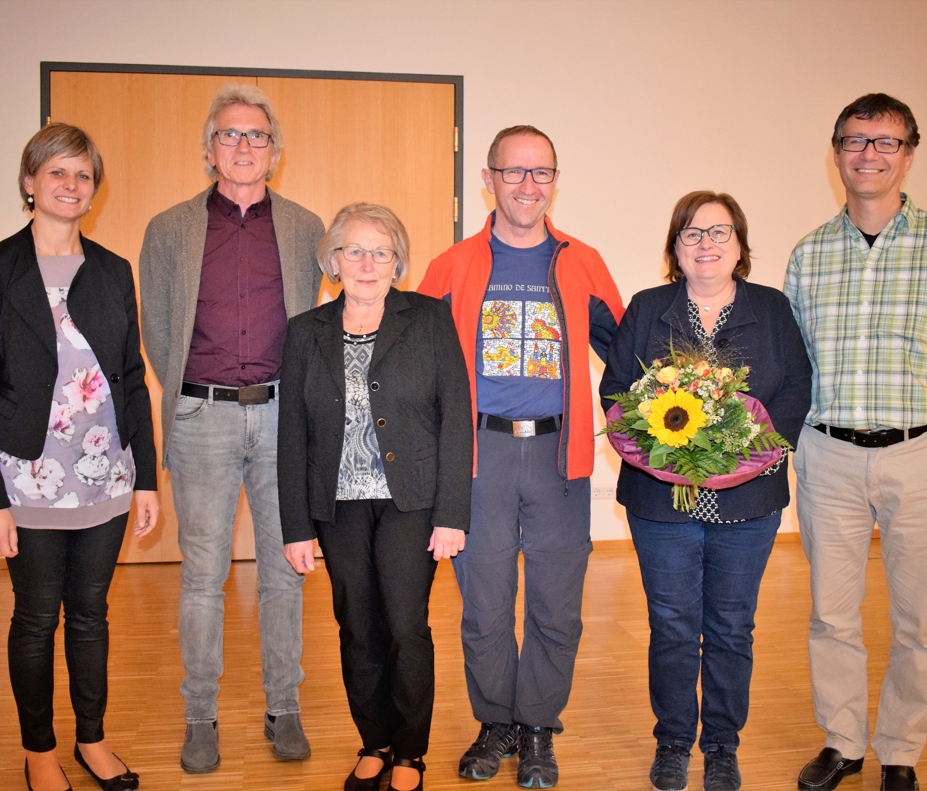 Bgm. Annette Sohler, Elred Lipburger, Luise Meusburger, Harald und Evelyn Pfanner und Thomas Berger-Holzknecht. Bgm. Annette Sohler, Elred Lipburger, Luise Meusburger, Harald und Evelyn Pfanner und Thomas Berger-Holzknecht.