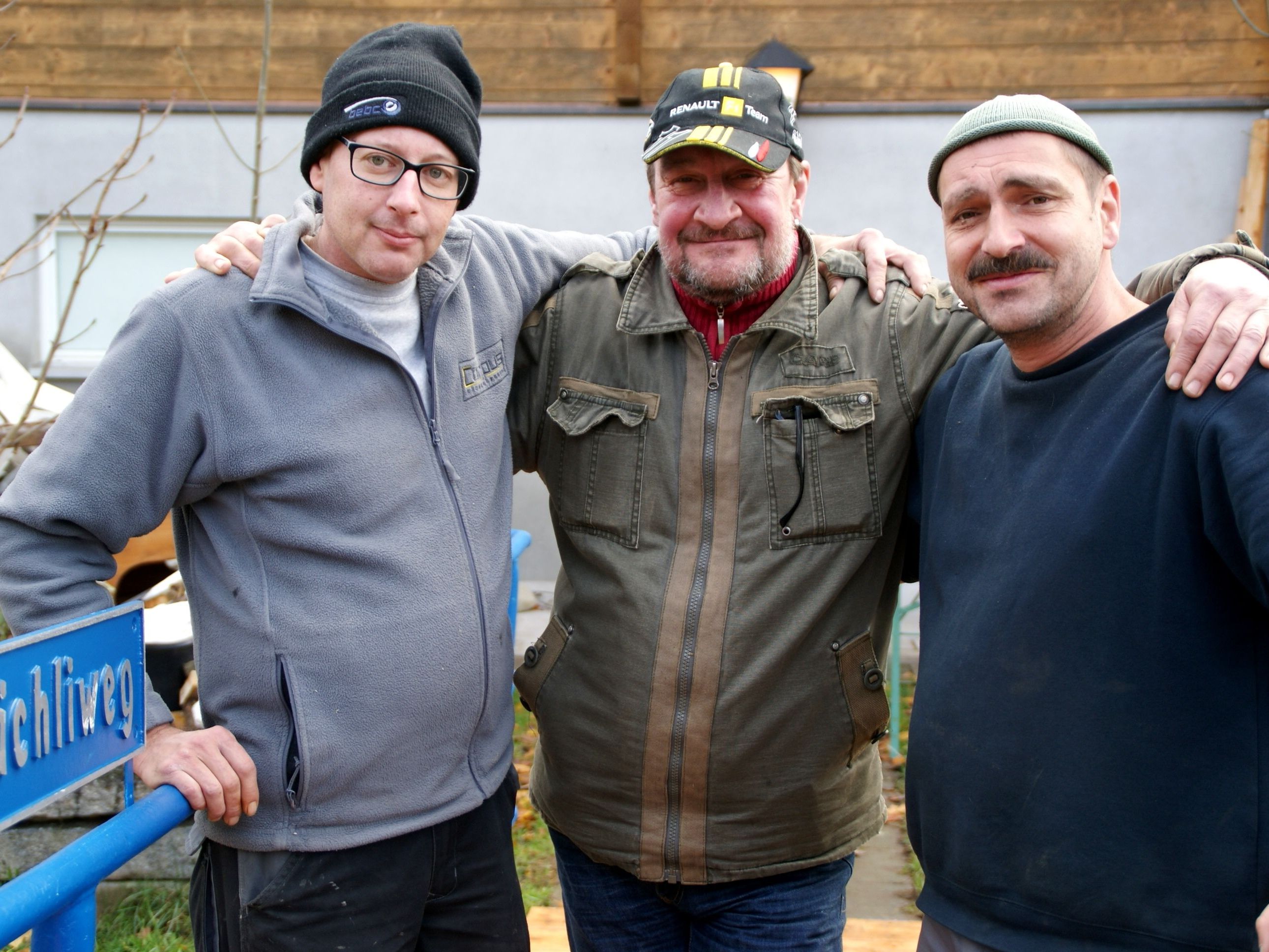 Die Brückenbauer: Rainer, Charly und Gernot Die Brückenbauer: Rainer, Charly und Gernot