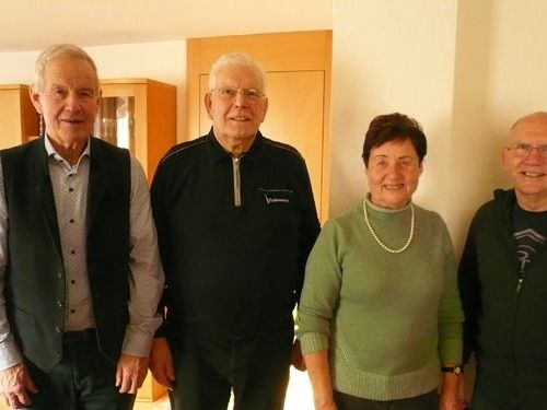 Gstrein Hubert, der Jubilar, Erika Wolf, Hutter Hans