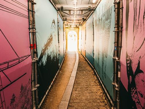 Der neu gestaltete Fußgängertunnel Der neu gestaltete Fußgängertunnel