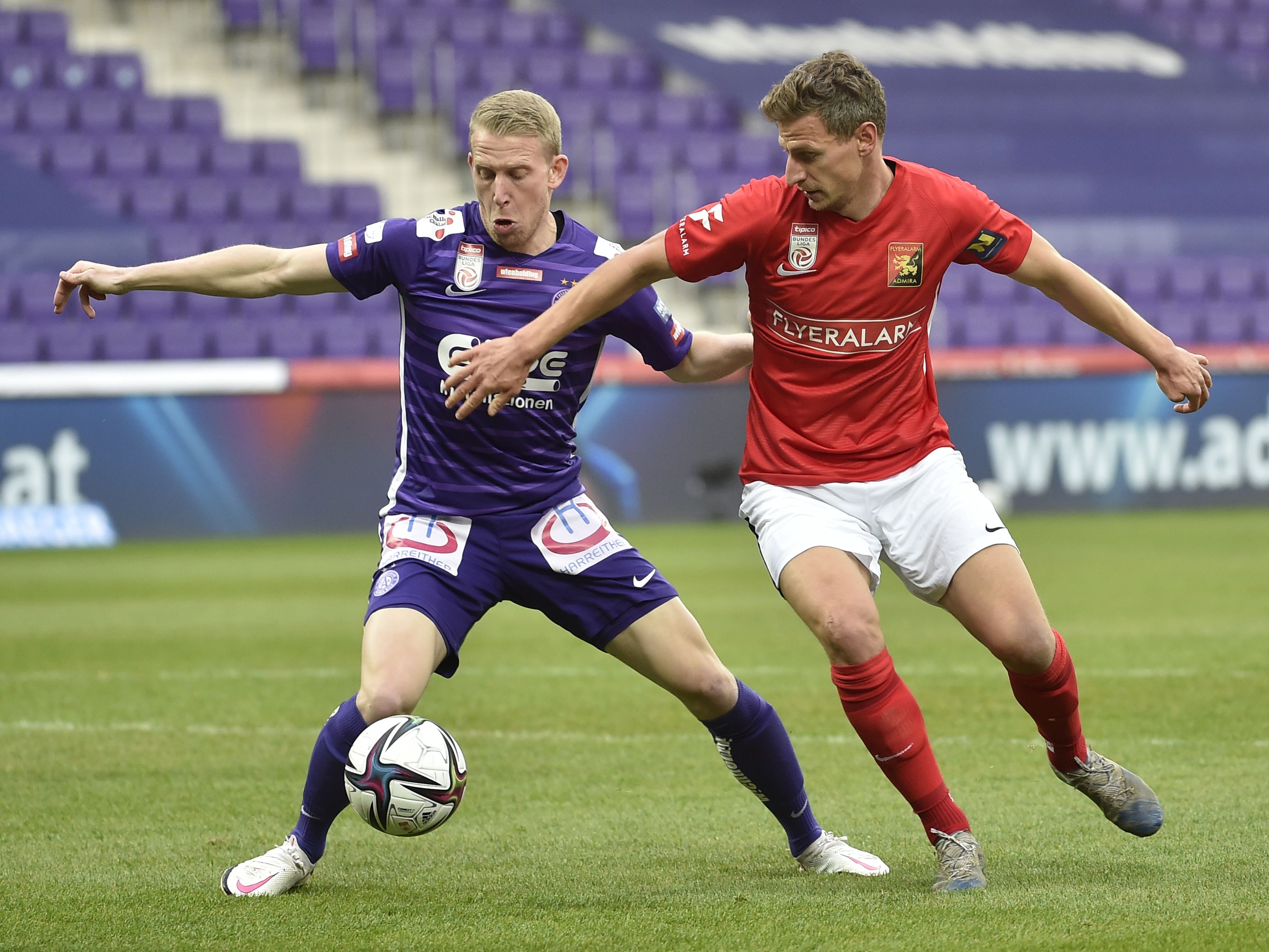 Austria gab Führung nach 0:0 gegen Admira ab. Austria gab Führung nach 0:0 gegen Admira ab.
