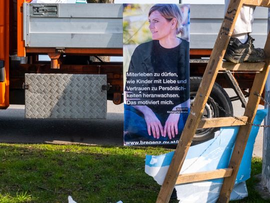 Plakatieren der Sujets Plakatieren der Sujets