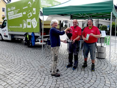Der Re-Use Truck kommt nach Bludenz Der Re-Use Truck kommt nach Bludenz