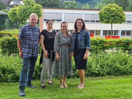 vlnr.: Dieter Muther, Aurelia Spagolla, Christina Bürkle, Stadträtin Andrea Mallitsch vlnr.: Dieter Muther, Aurelia Spagolla, Christina Bürkle, Stadträtin Andrea Mallitsch