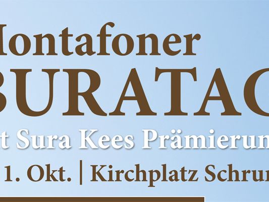 Einladung zum Montafoner Buratag Einladung zum Montafoner Buratag