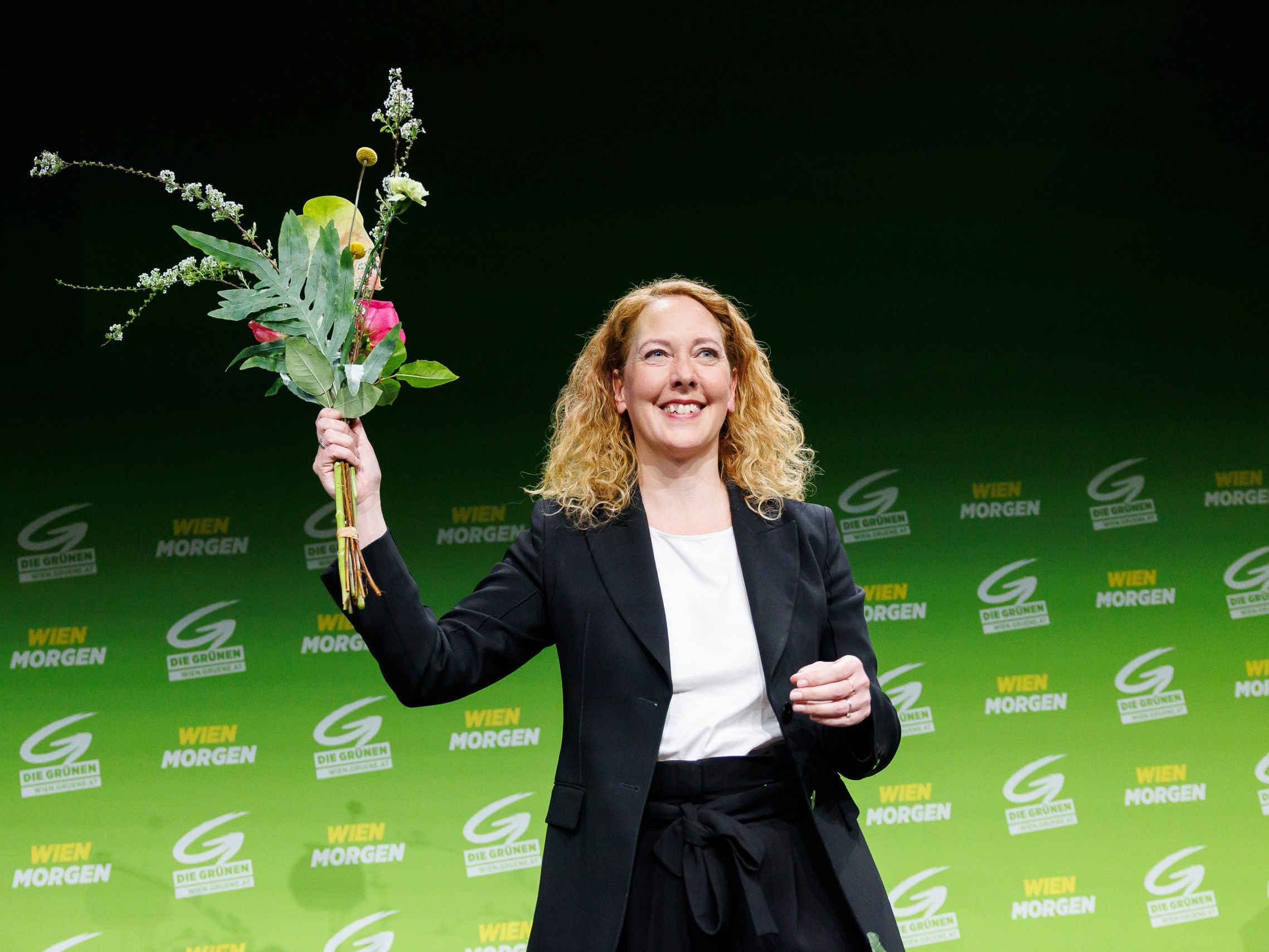 Judith Pühringer bei der 90. Landesversammlung der Grünen Wien. Judith Pühringer bei der 90. Landesversammlung der Grünen Wien.