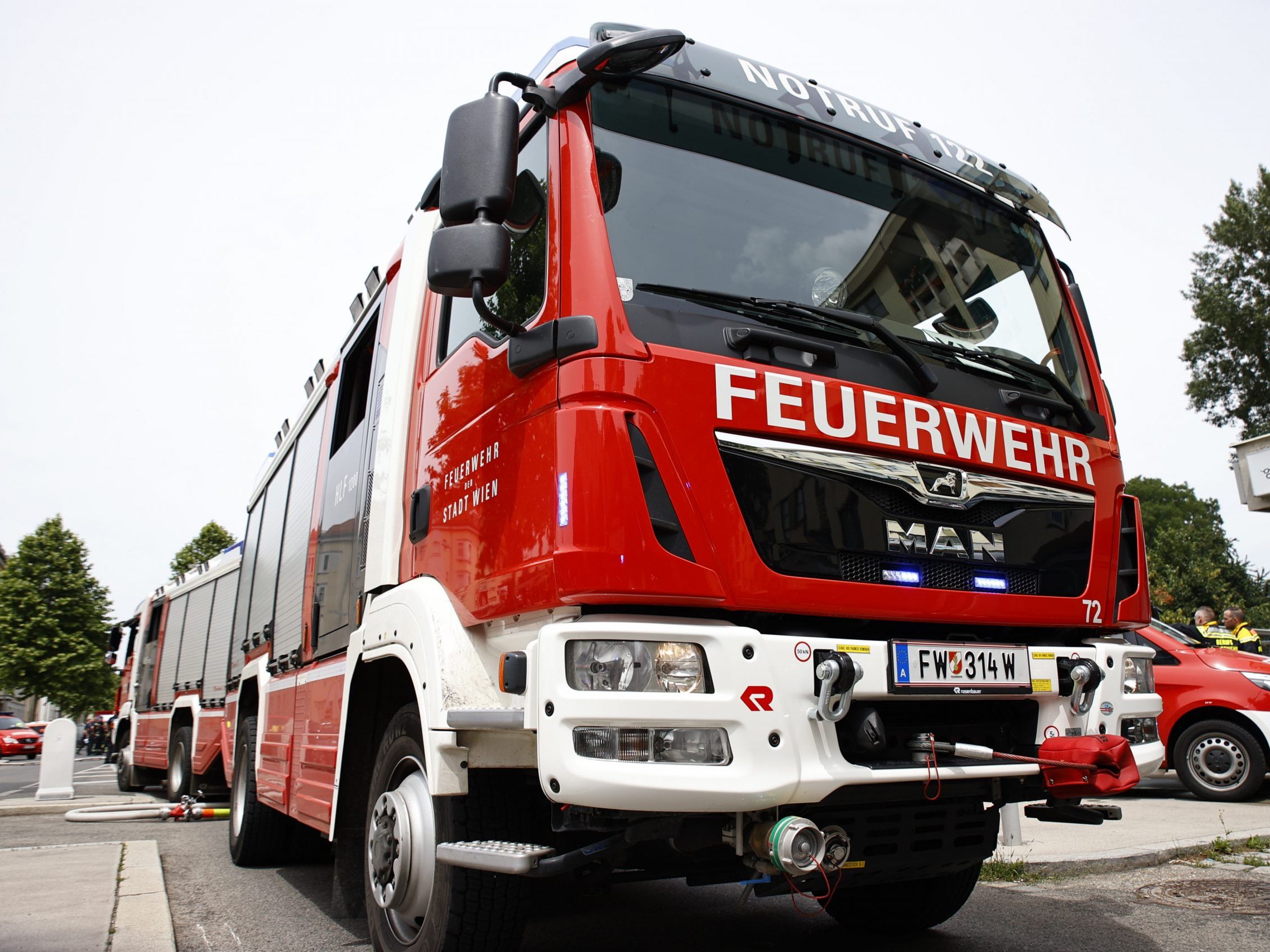 Feuerwehreinsatz in der Donaustadt. Feuerwehreinsatz in der Donaustadt.