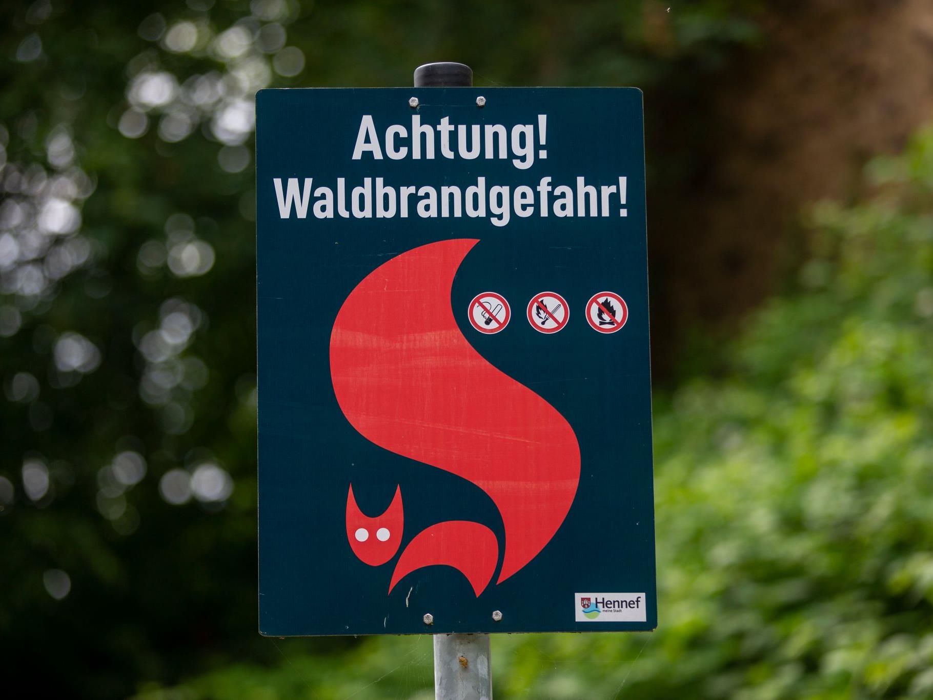 Das Landwirtschaftsministerium warnt vor regionaler Waldbrandgefahr. Das Landwirtschaftsministerium warnt vor regionaler Waldbrandgefahr.